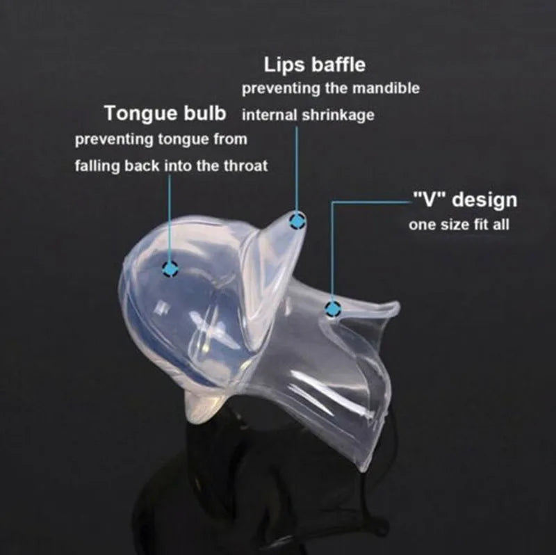 Medical Silicone Anti Snoring Tongue Anti Snore Device Apnea Aid Tongue Retainer Anti Snoring Mouthpiece Braces Snore Stopper