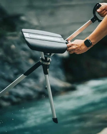 Chair Series 2- Portable Walking Stick, Cane with Seat, Foldable Chair, Hiking Stick, for Camping, Hiking, Lightweight Aluminum,