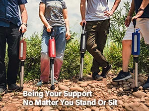 Chair Series 2- Portable Walking Stick, Cane with Seat, Foldable Chair, Hiking Stick, for Camping, Hiking, Lightweight Aluminum,