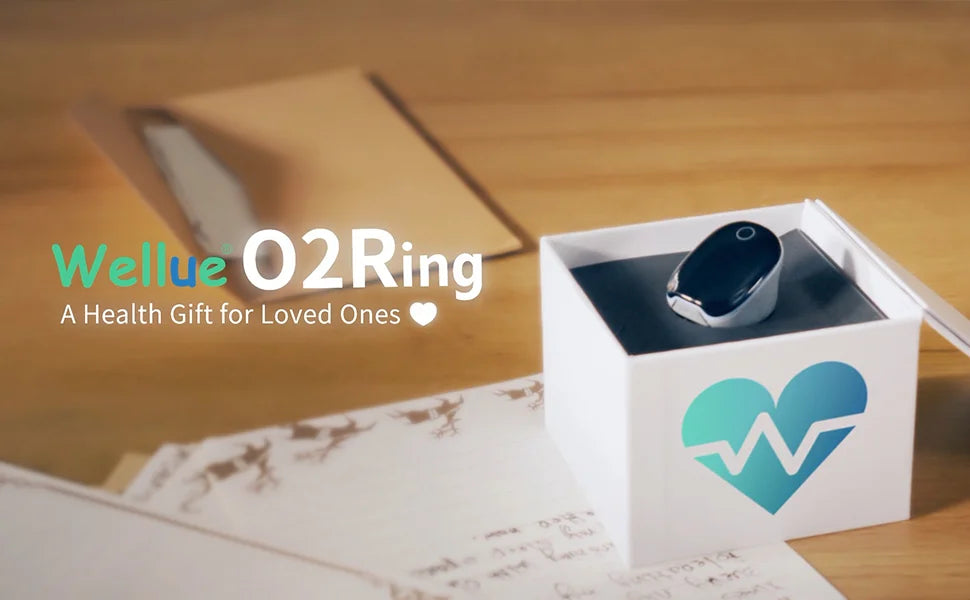 Wellue O2ringS Bluetooth Sleep Monitor Health Monitoring Ring SpO2 Sensor Digital Pulse Oximeter