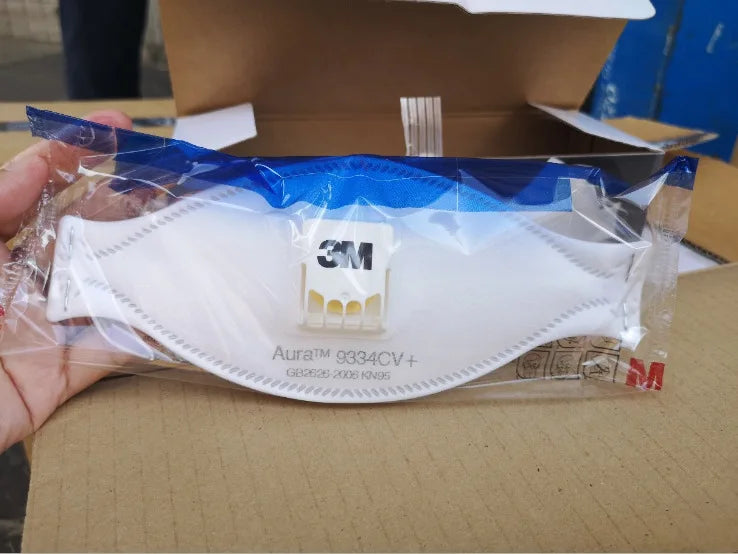 3M Aura Mascarilla 9334 9334CV Dust KN95 Mouth Masks Protective Filter Dust-proof Anti-fog Safety Face Mask 3M Mascarillas