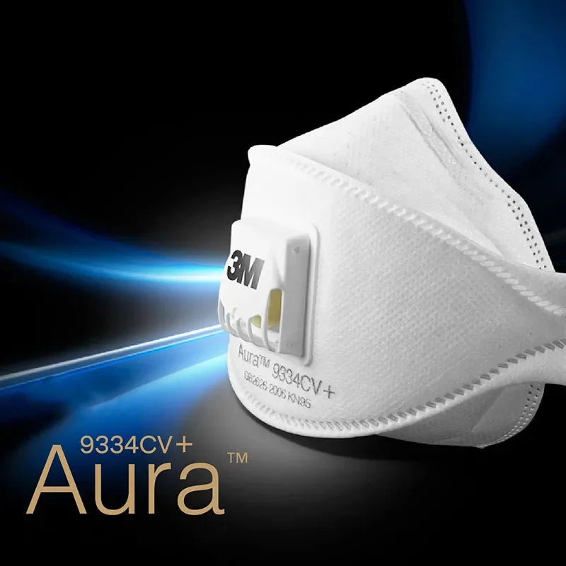 3M Aura Mascarilla 9334 9334CV Dust KN95 Mouth Masks Protective Filter Dust-proof Anti-fog Safety Face Mask 3M Mascarillas