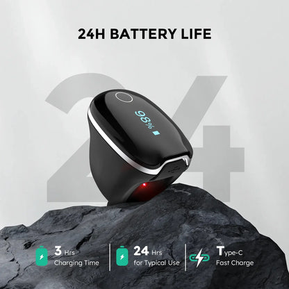 Wellue O2ringS Bluetooth Sleep Monitor Health Monitoring Ring SpO2 Sensor Digital Pulse Oximeter